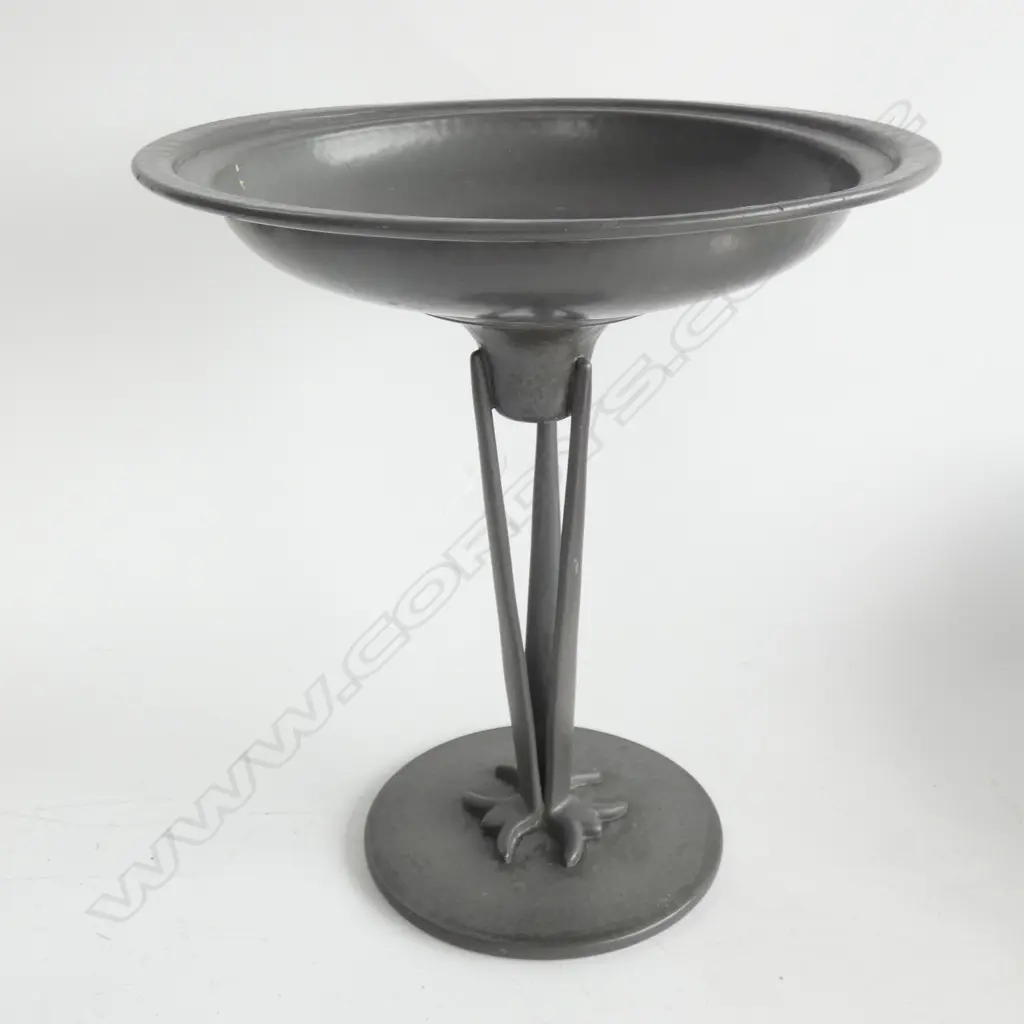 An Arts and Crafts ‘Homeland’ pewter compote by C.P. Walker & Co,  Sheffield Image 1++